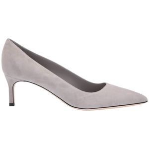 VIA SPIGA NIKOLE 55 LEATHER SUEDE GRAY PUMP HEELS